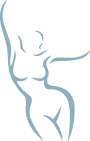 Outline drawing of pregnant woman's profile showing belly and fetus position during pregnancy